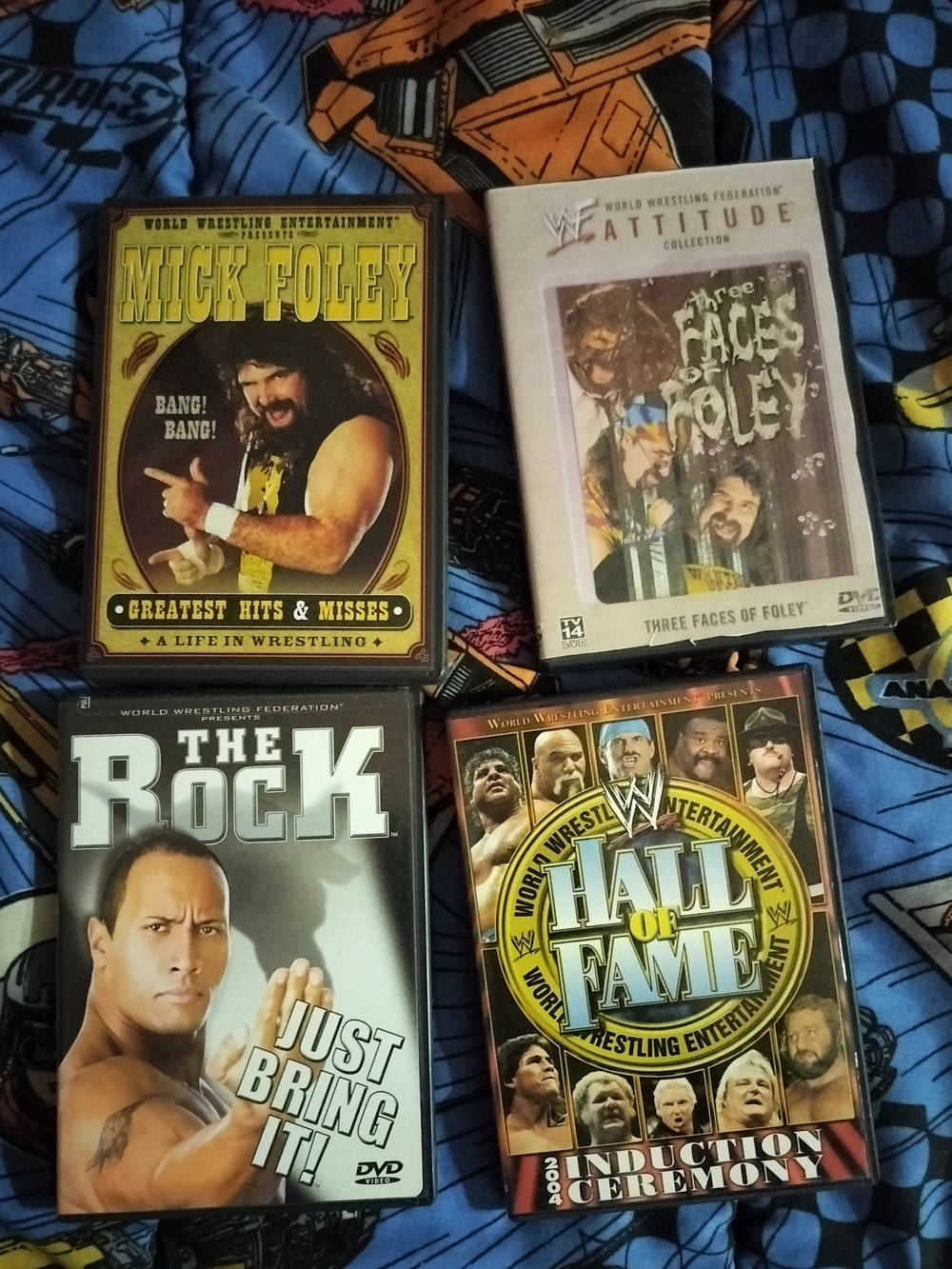 The Rock And Mick Foley Dvd Bundle And Hof 2004
